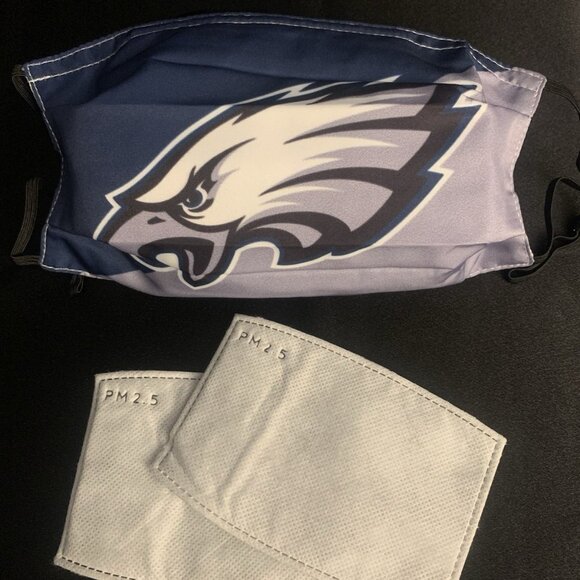 Unbranded Other - Unisex Philadelphia Eagles Reusable Washable Face Mask With 2 Filters One Size